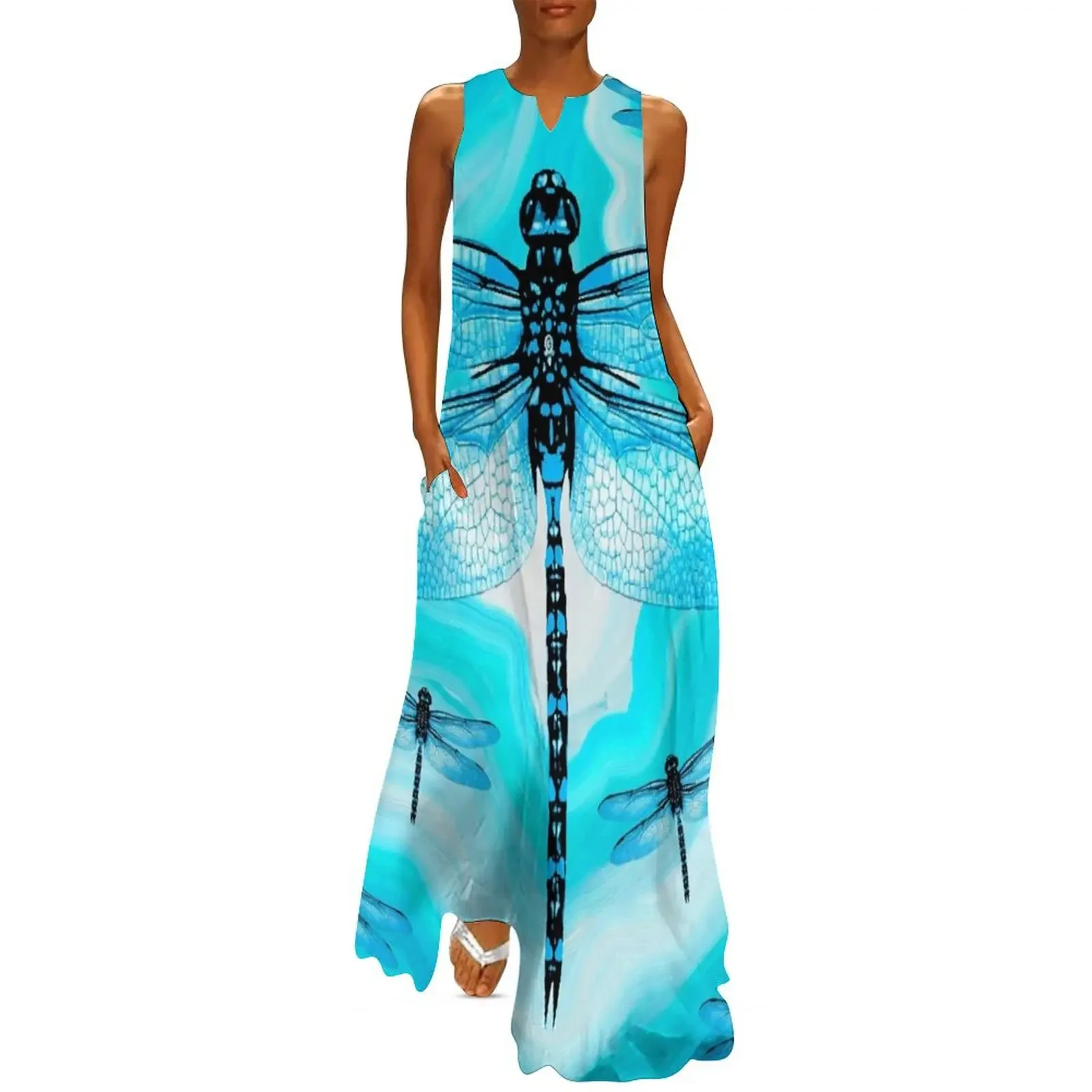 

DRAGONFLY Long Dress elegant chic wedding evening dresses women dress bandage dress