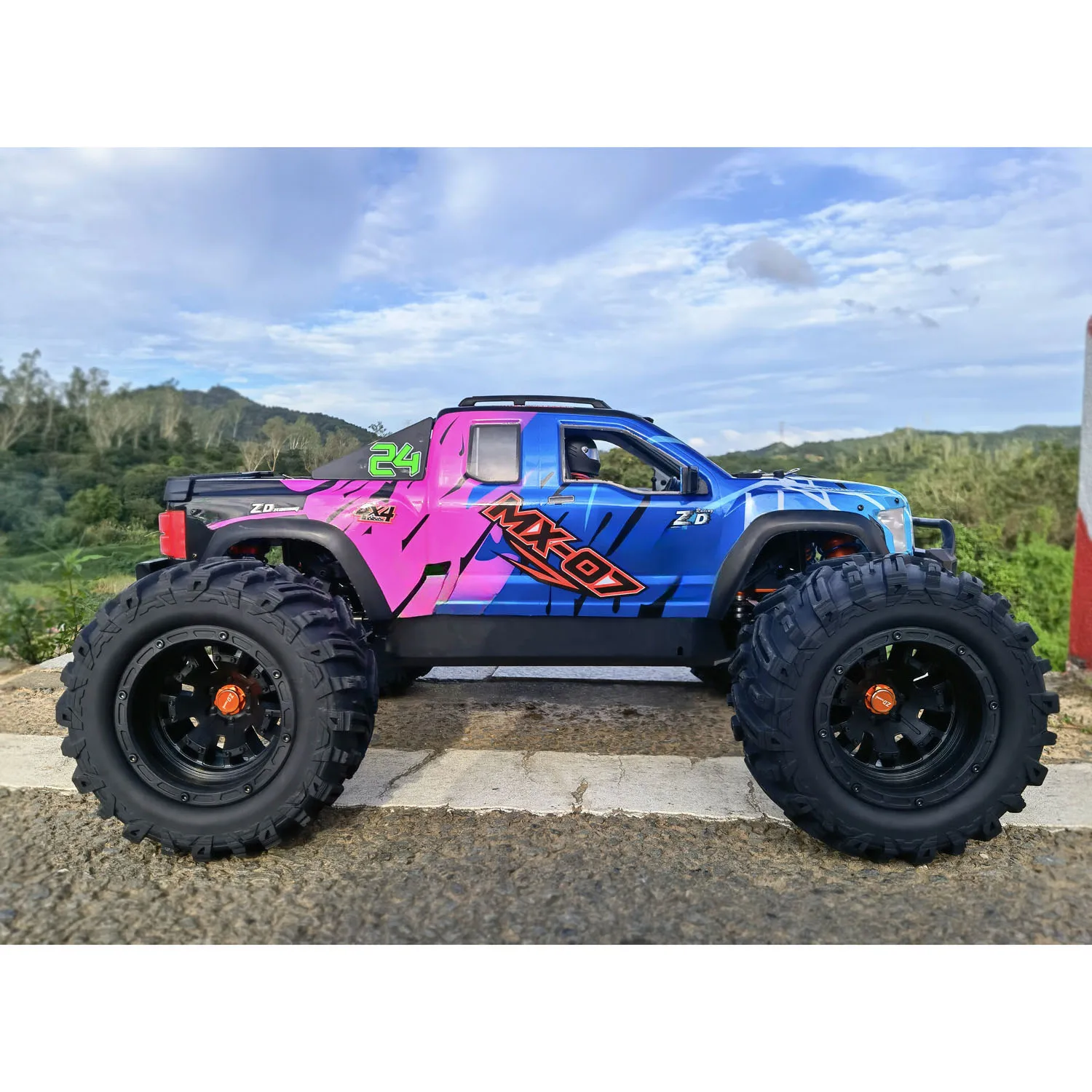 ZD Racing 1/7 Fernbedienung Monster Truck MX-07 Hobbywing High Speed Bürstenlosen 160A ESC Metall Stoßdämpfer AWD RC Modell Auto