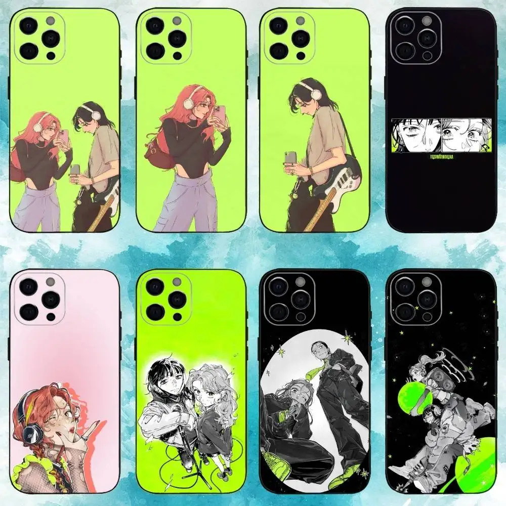 

T-tgswiiwagaa MitsuAya Phone Case For iPhone17,16,15,14,13,12,11 Plus,Pro Max Soft Black Cover