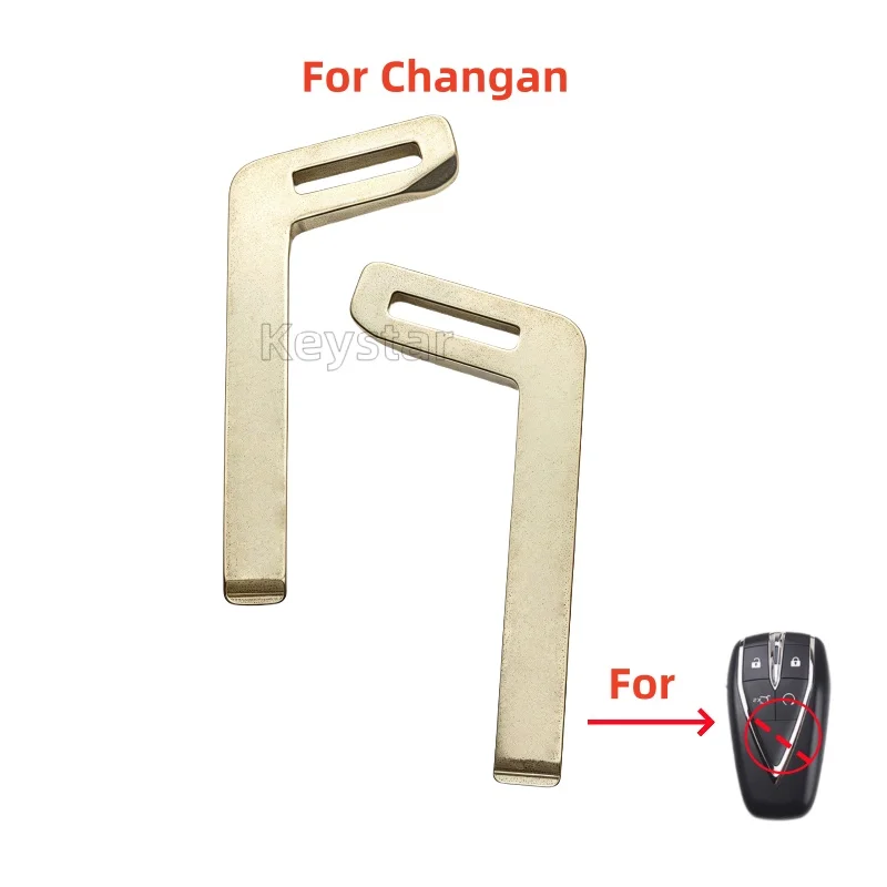 5pcs HU100 Emergency Key Blank Car Smart Key Blade Keyless Remote Blade Remote Key for Channgan CS55 UNI V UNI T Oshan X7 CS35