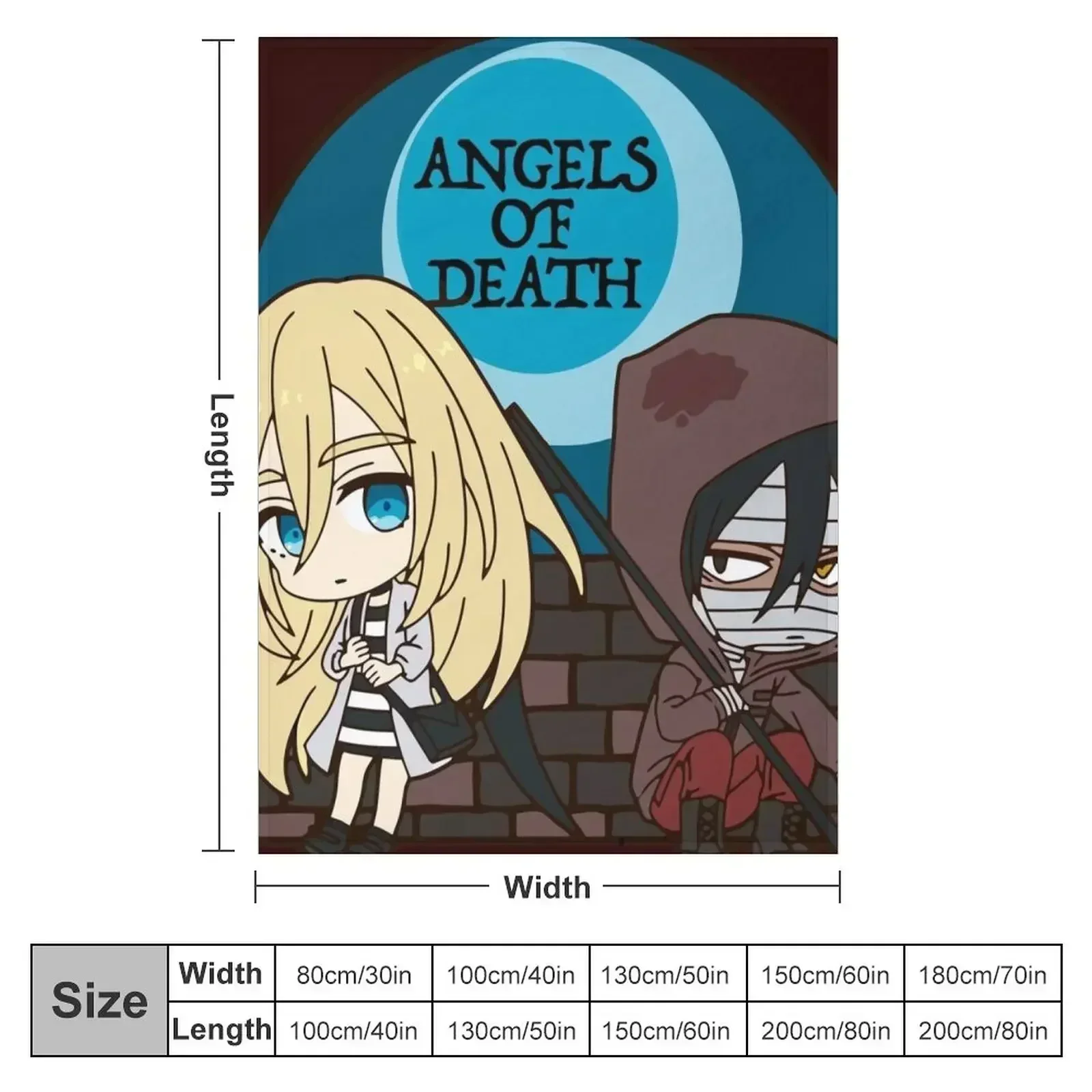 Angels of Death- Ray & Zack Throw Blanket Nap Thermal warm for winter christmas gifts Camping halloween Blankets