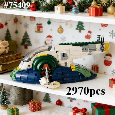 

Наборы строительных блоков для сборки модели космического корабля, совместимые с деталями Lego, подходят для рождественских подарков 75409