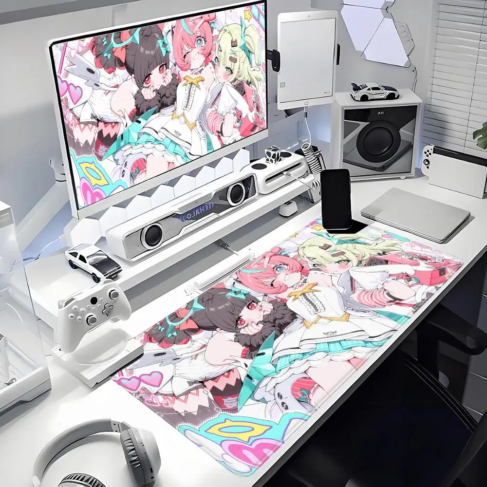 Kawaii Large AOD Cute Angels of Delusion Anime Girl Zenless Zone Zero Mouse Pad ZZZ Aria Chinatsu HYBXAXC XXL Game Keyboard Mat