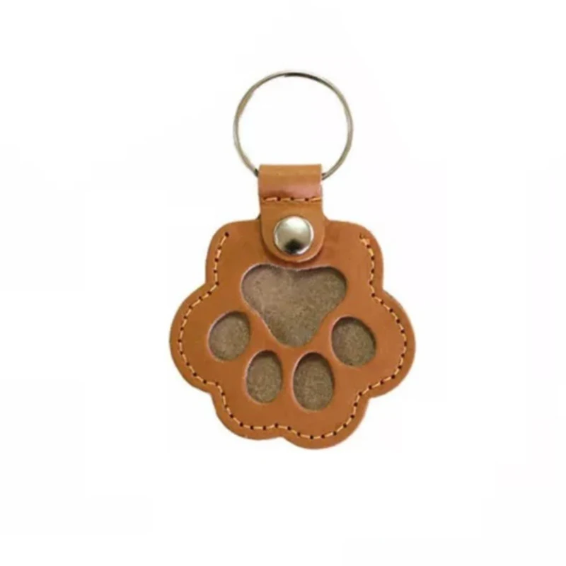 Tierhaar-Gedenk-Schlüsselanhänger, PU-Leder, Andenken, Medaillon für Katzen, Hunde, Fell, Tierhaar, Aufbewahrung, Anhänger, Handtasche, Hängezubehör