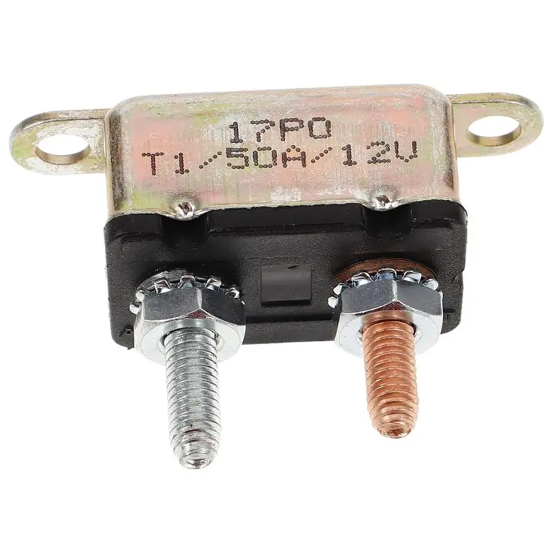 ABBP-DC 12V 50A Automatic Reset Circuit Breaker, 30A Overcurrent Protection For Cars, Trucks, Rvs, Boats, 24V Compatible