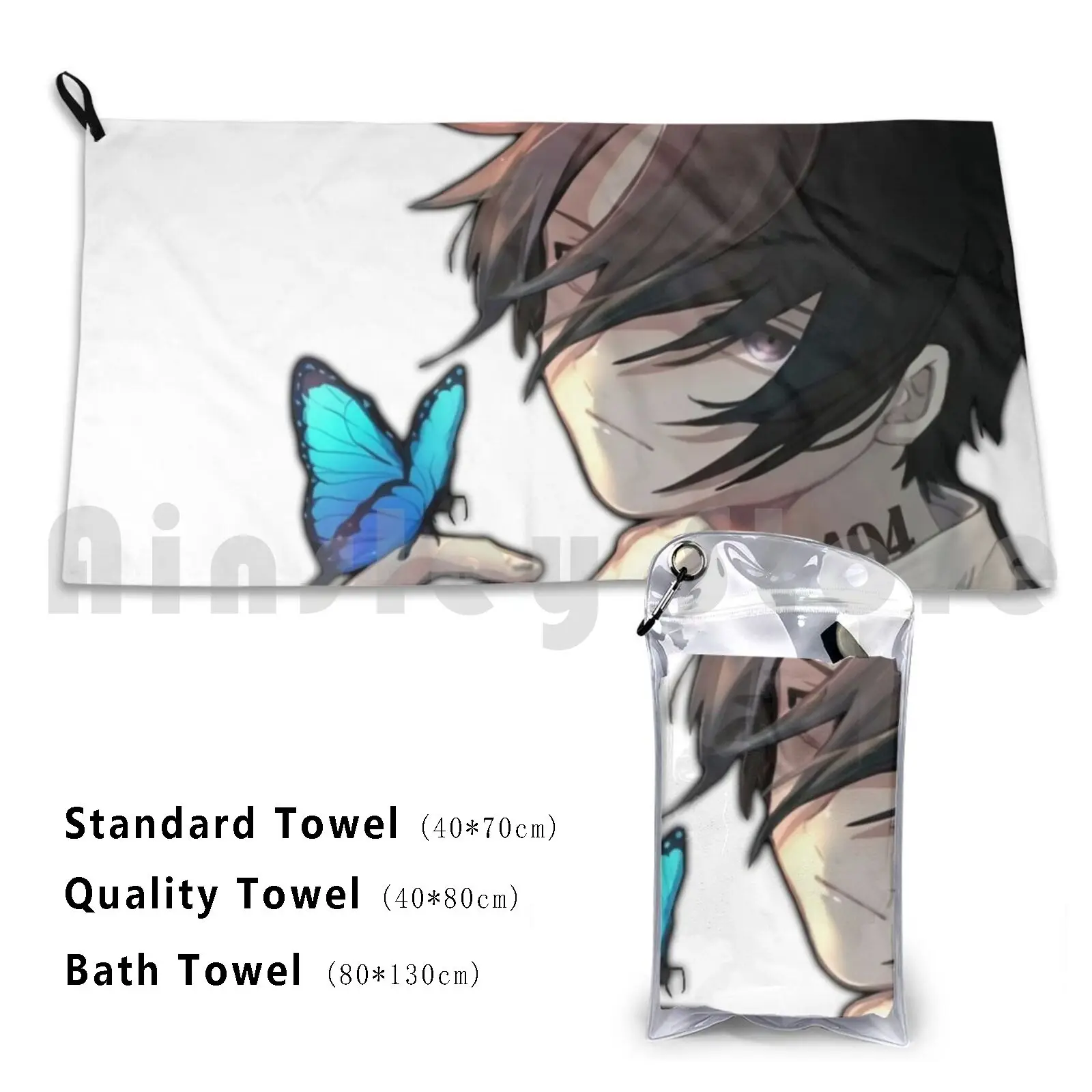 The Promised Neverland : Ray Fanart Beach Towel Quick Dry Quality Towel The Promised Neverland Manga Anime Yakusoku No