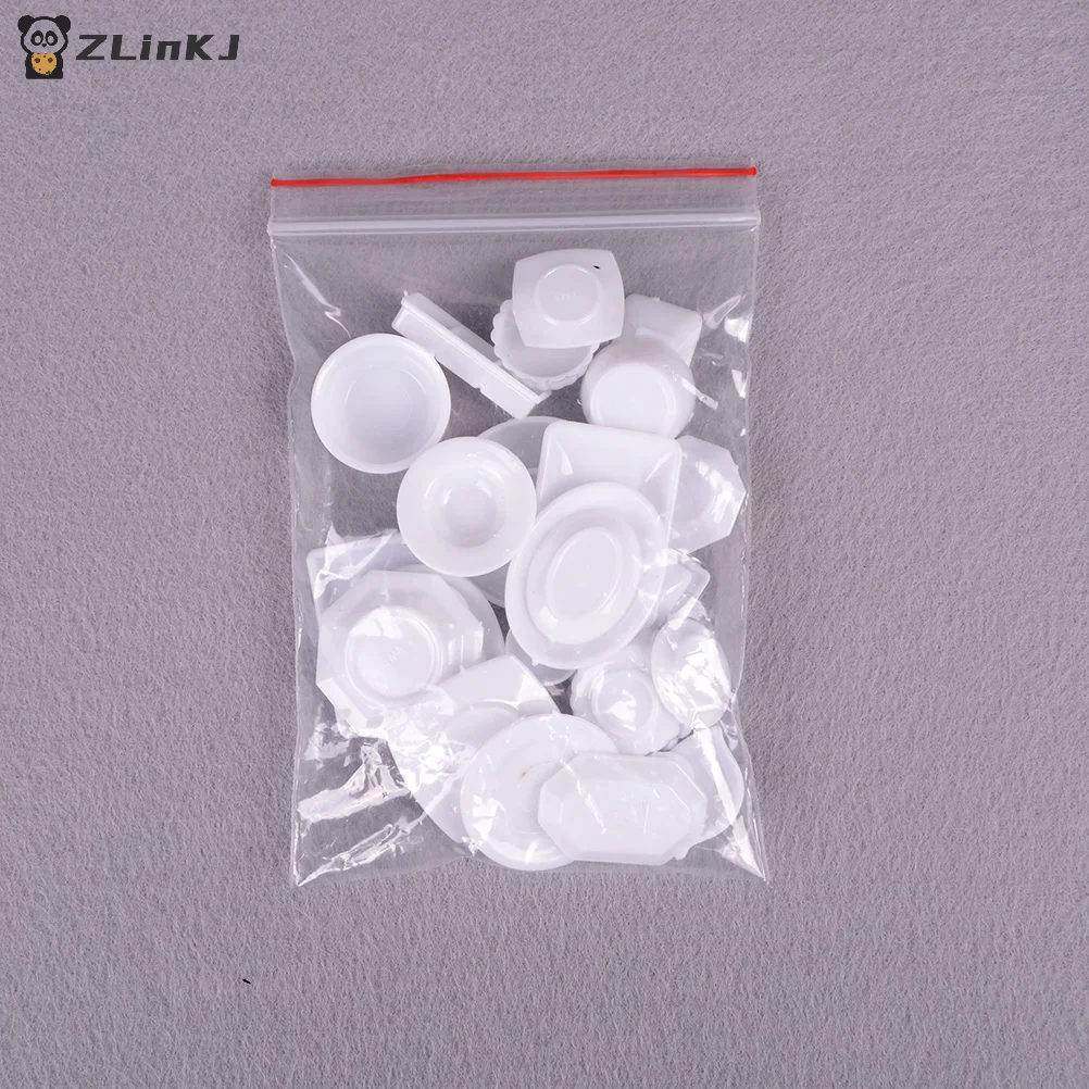 ▶33pcs Mini Dollhouse Miniature Kitchen Utensils Dish Plate Tableware Toys