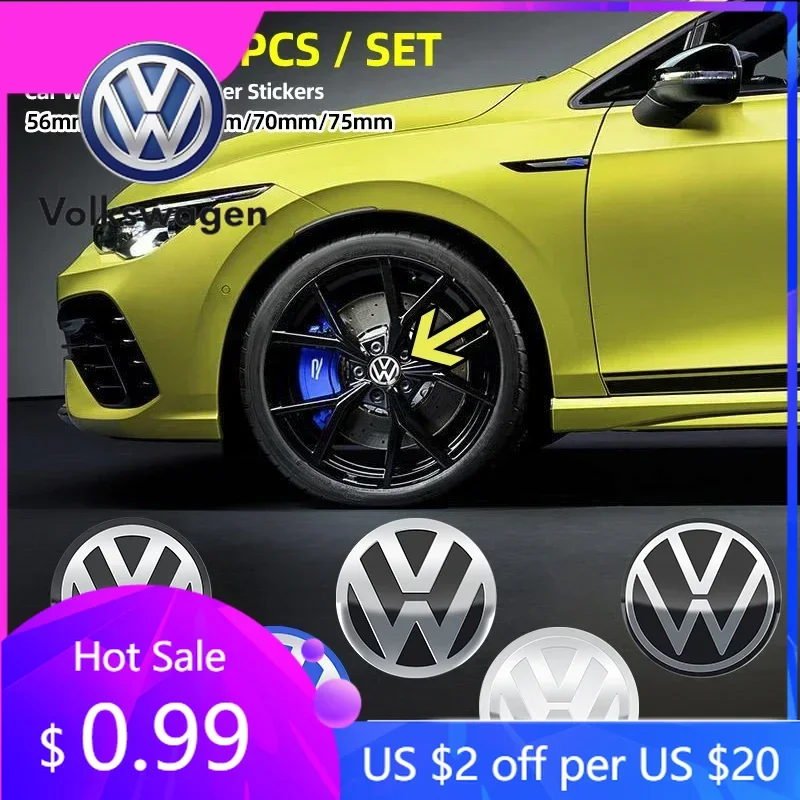 

Спойлеры Крылья 4 шт. 56/60/65/70/75 мм колпаки центральной ступицы колес автомобиля наклейка значок для Volkswagen VW B5 GTI Golf 5 7 Caddy Passat b6 T