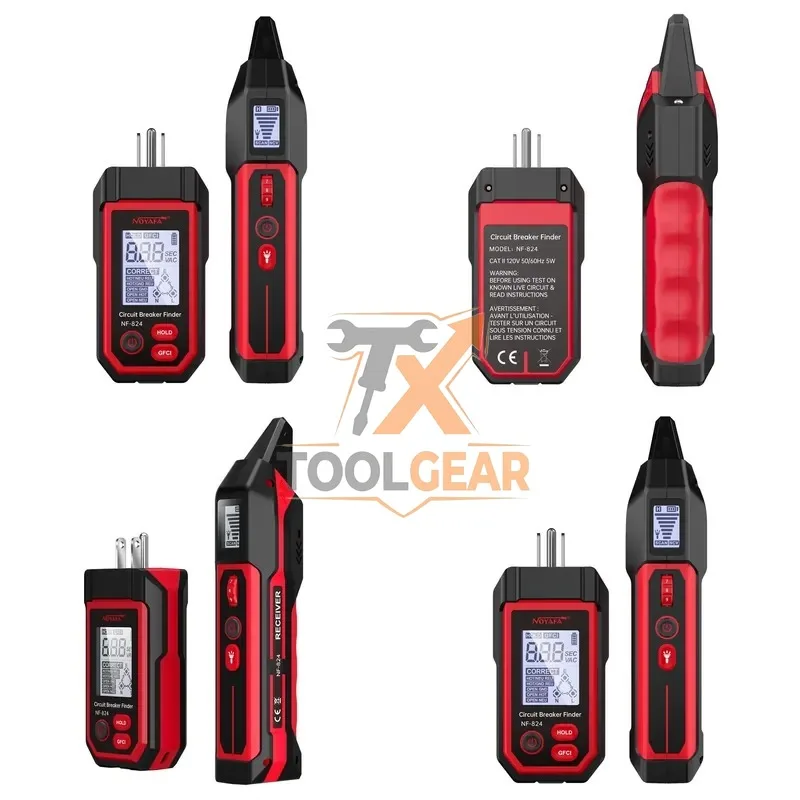 2026hotsale* NOYAFA NF-824 Factory Price AC Circuit Breaker Finder Electric and Voltage Tester with GFCI Outlet Socket