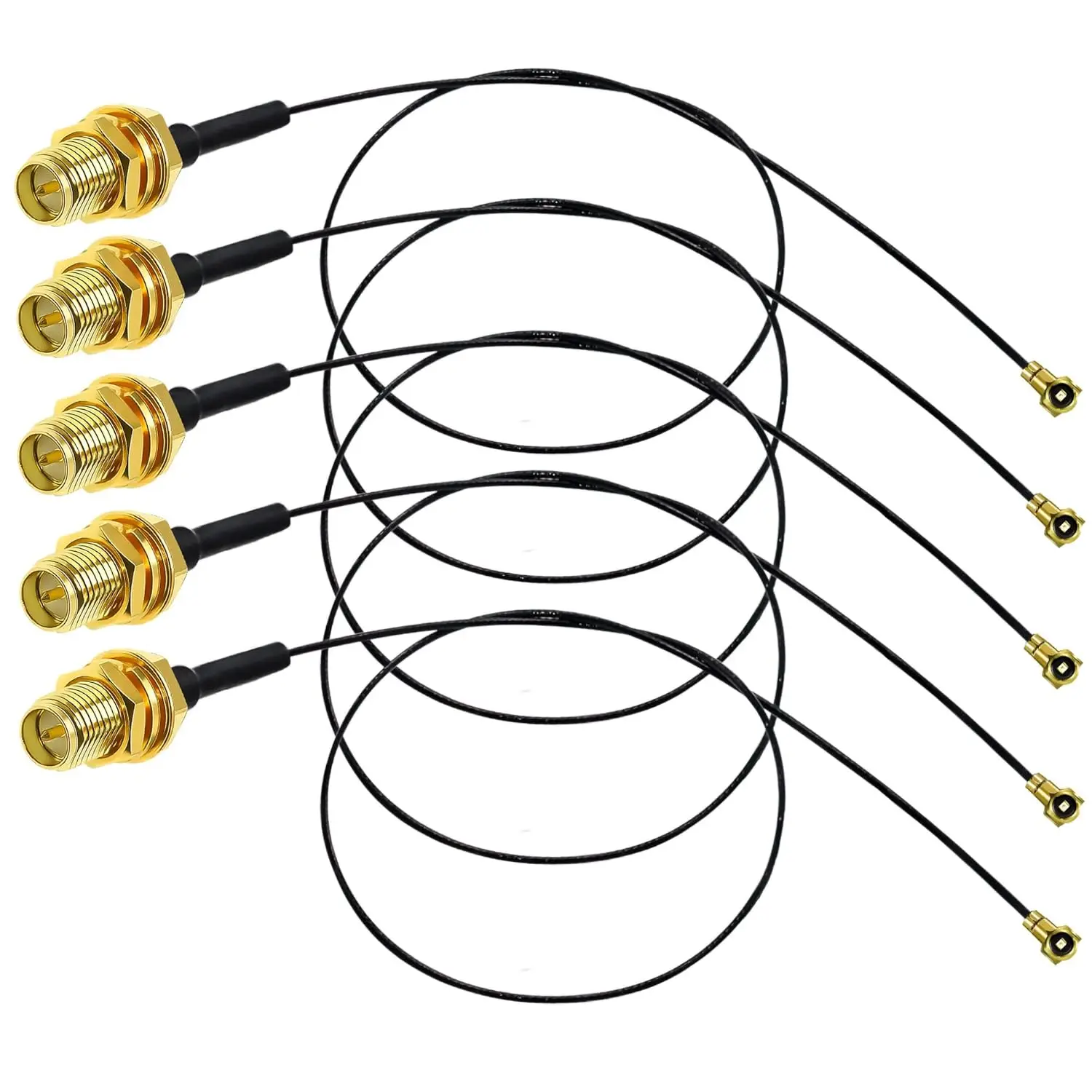 IPX MHF4 to RPSMA Antenna 0.81mm Coax Cable, 6inch(15cm) UFL to RP-SMA Female Coaxial Cable, Low Loss U.FL Coaxial for Wireless