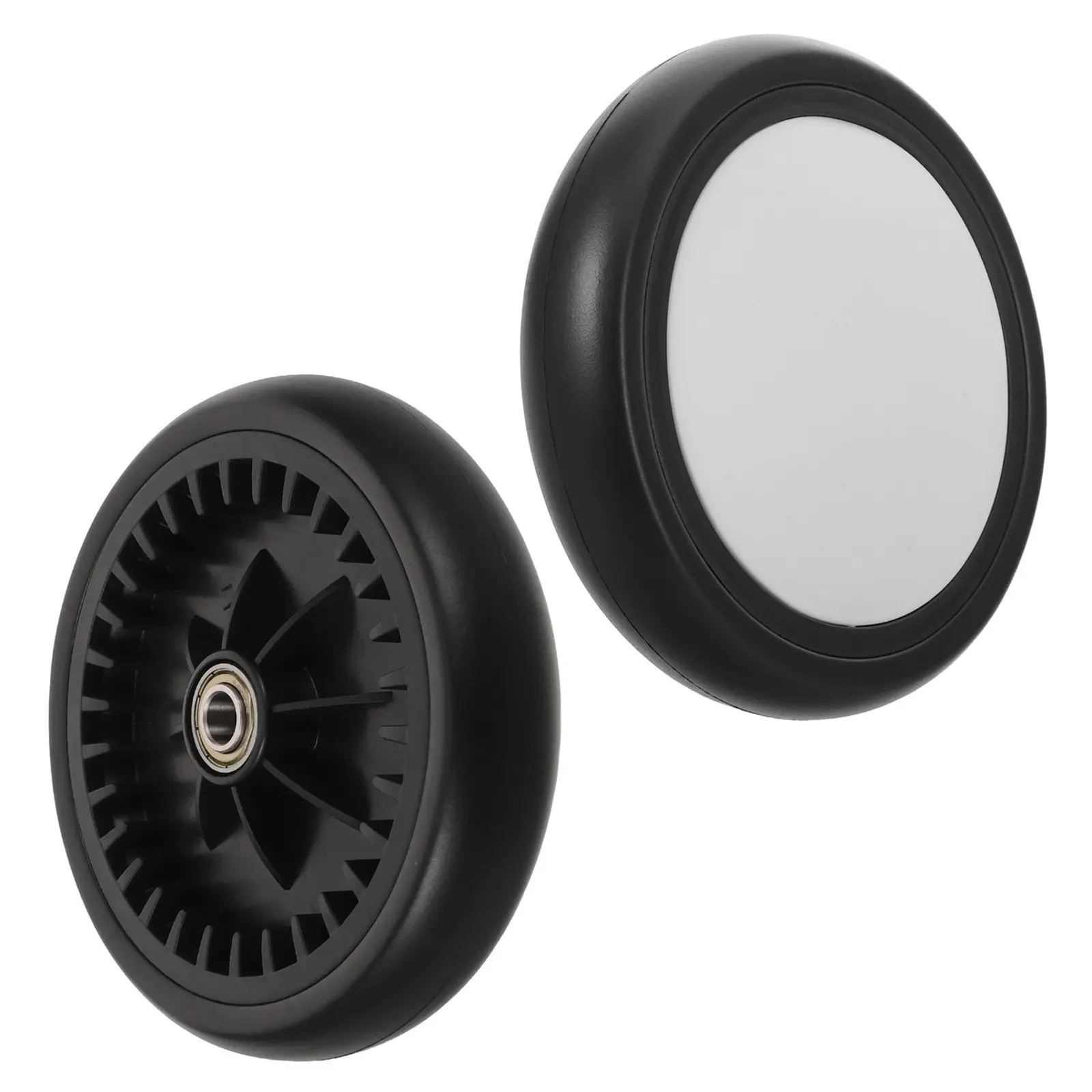 

1Pair Baby Stroller Rear Wheels Rubber Replacement Universal Compatibility Effortless Installation Smooth Maneuverability