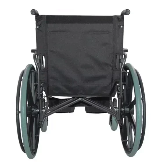 

Aluminum foldable Powder Coat Manual Wheelchair With Detachable Armrest