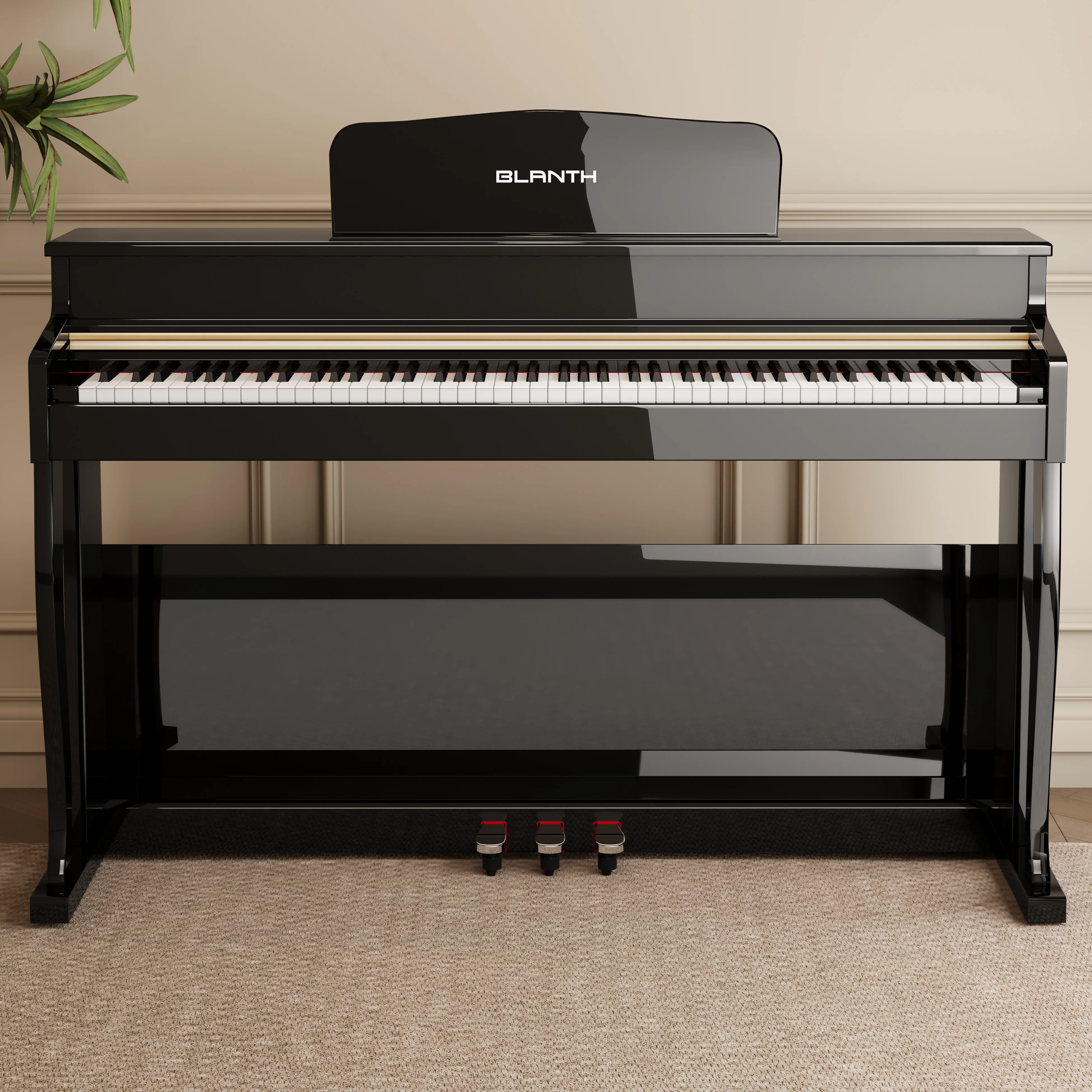 Piano digital profesional de 88 teclas con teclado contrapesado, instrumento musical eléctrico, piano electrónico portátil para estudiantes