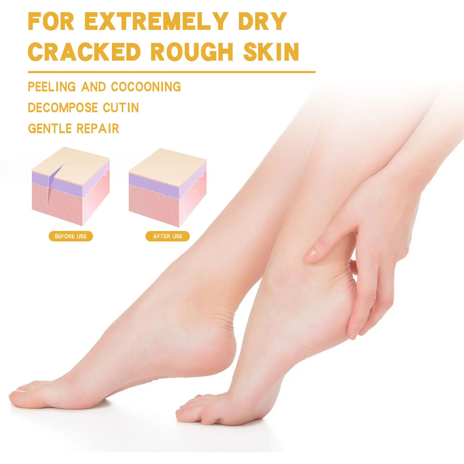 20g Intensive Foot Repair Cream Dry Cracked Feet Repair Cream for Day and Night Everyday Use SNO88