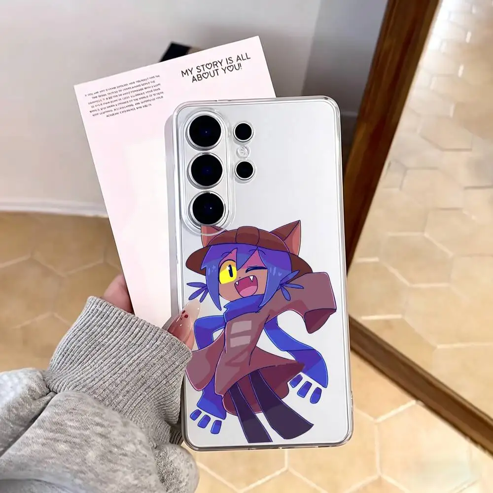 One Shot Game Niko  Phone Case For Samsung S25,S24,S21,S22,S23,S30,Ultra,S20,Plus,Fe,Note,10,9,5G Transparent Cover