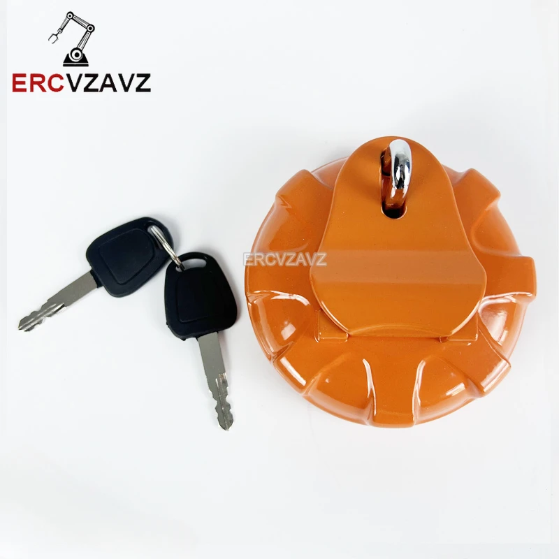 K1004166 New Fuel Tank Cap with 2 Keys for Daewoo Doosan DH300 DH150-7 Excavator Parts