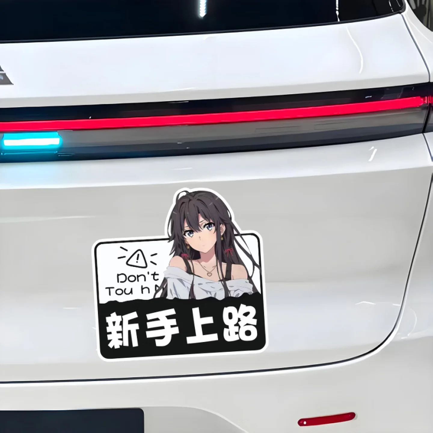Waterproof Two Dimensional Anime Car Decal Beginner Friendly Sticker for Auto Body Rear Window Motorcycle Decor