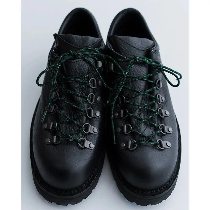 Trendy Outdoor Climbing Shoes Men's British Style Casual Work Leather Shoes Big Head  Thick Bottom Heightening Commuting