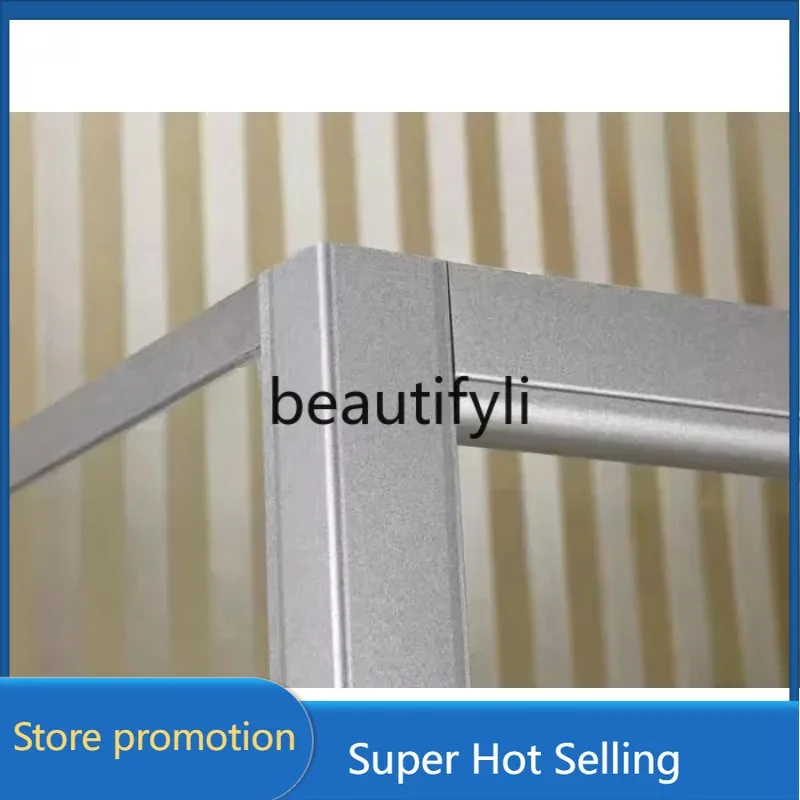 AY55   Simple bath room 3C tempered glass partition sand silver aluminum alloy bathroom