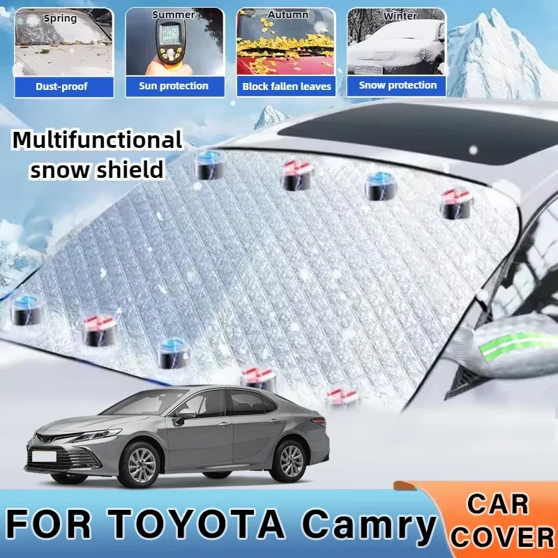 

Thickened Car Now Sunshade Windshield Cover With 5/9 Magnets UV Protection Anti Snow Sunlight For Front Windsh For TOYOTA Camry
