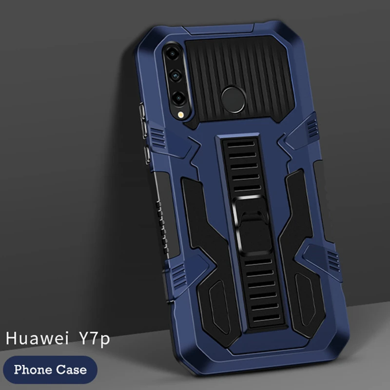 For Huawei Y5 Y6 Pro Y7 Y9 Prime 2019 Y6S Y9S Y8S Case Shockproof Armor Stand Bumper Phone Cases For Y6P Y7P Y8P Y7A Y9A Cover