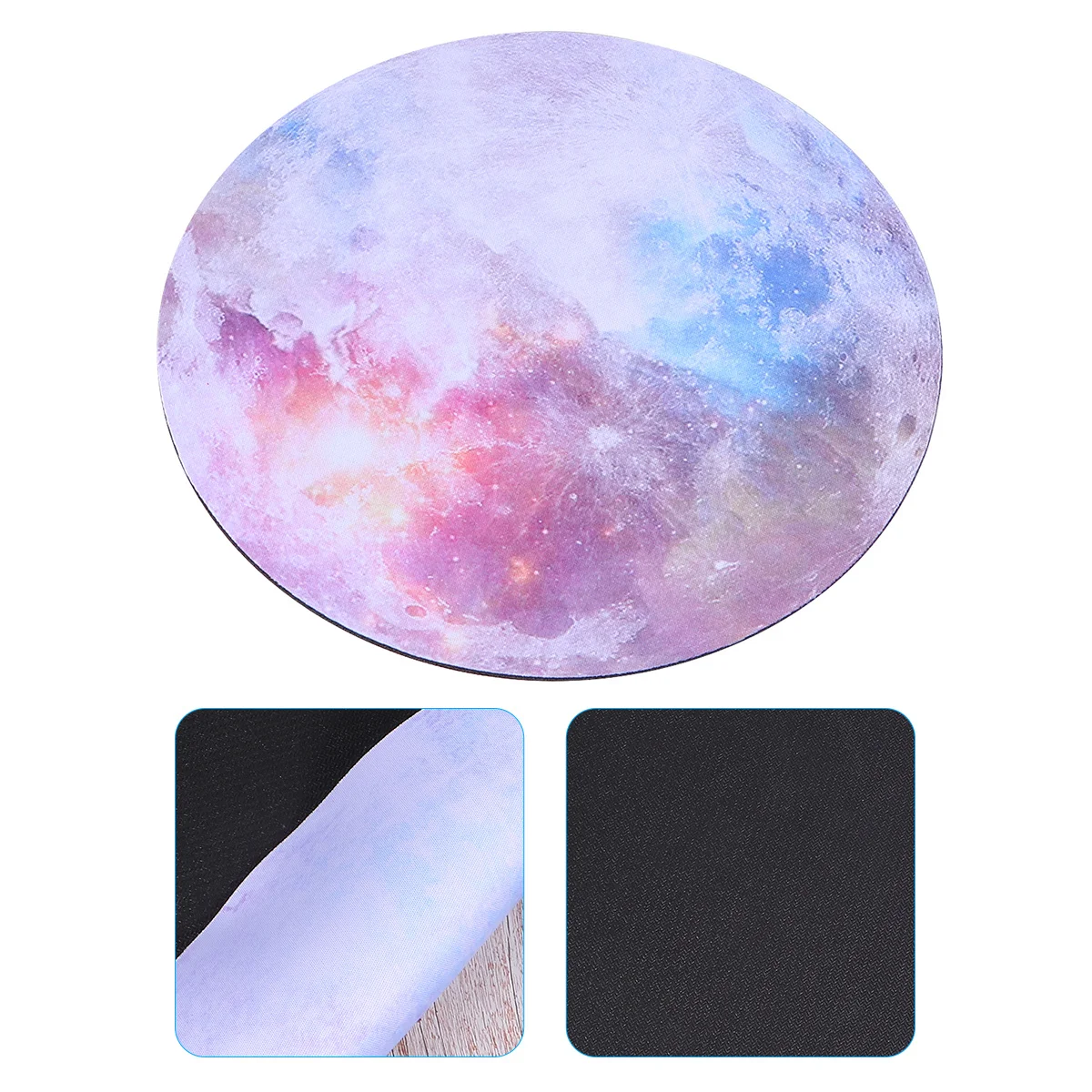 

Anti Slip Planet Design Mouse Mat Wrist Pad Practical Comfortable Touch for Bar Moon Mouse Pad