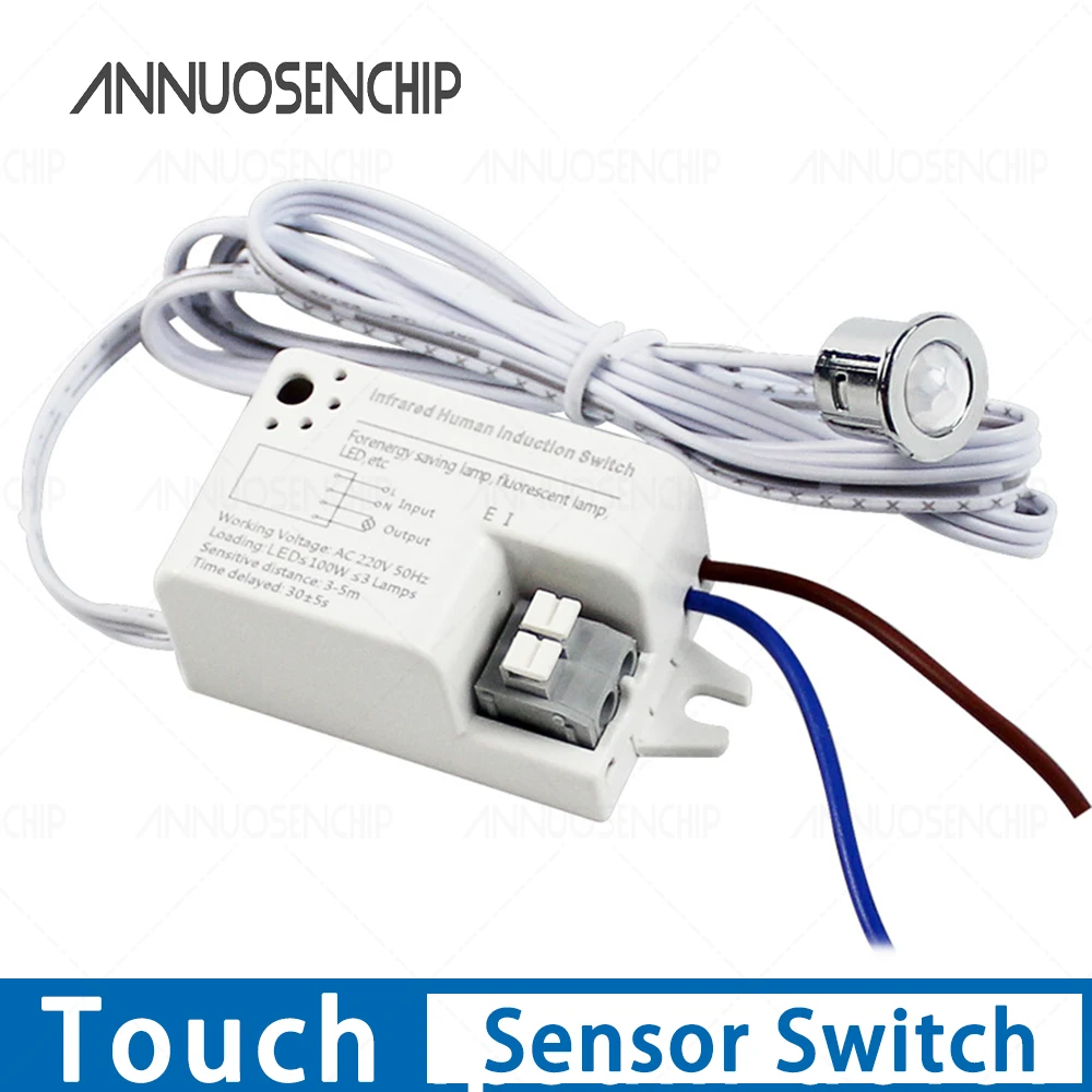 220V 200W Detachable Smart Switch Cabinet with Touch Sensor Hand-Wave Human Body Door Control for Home Automation