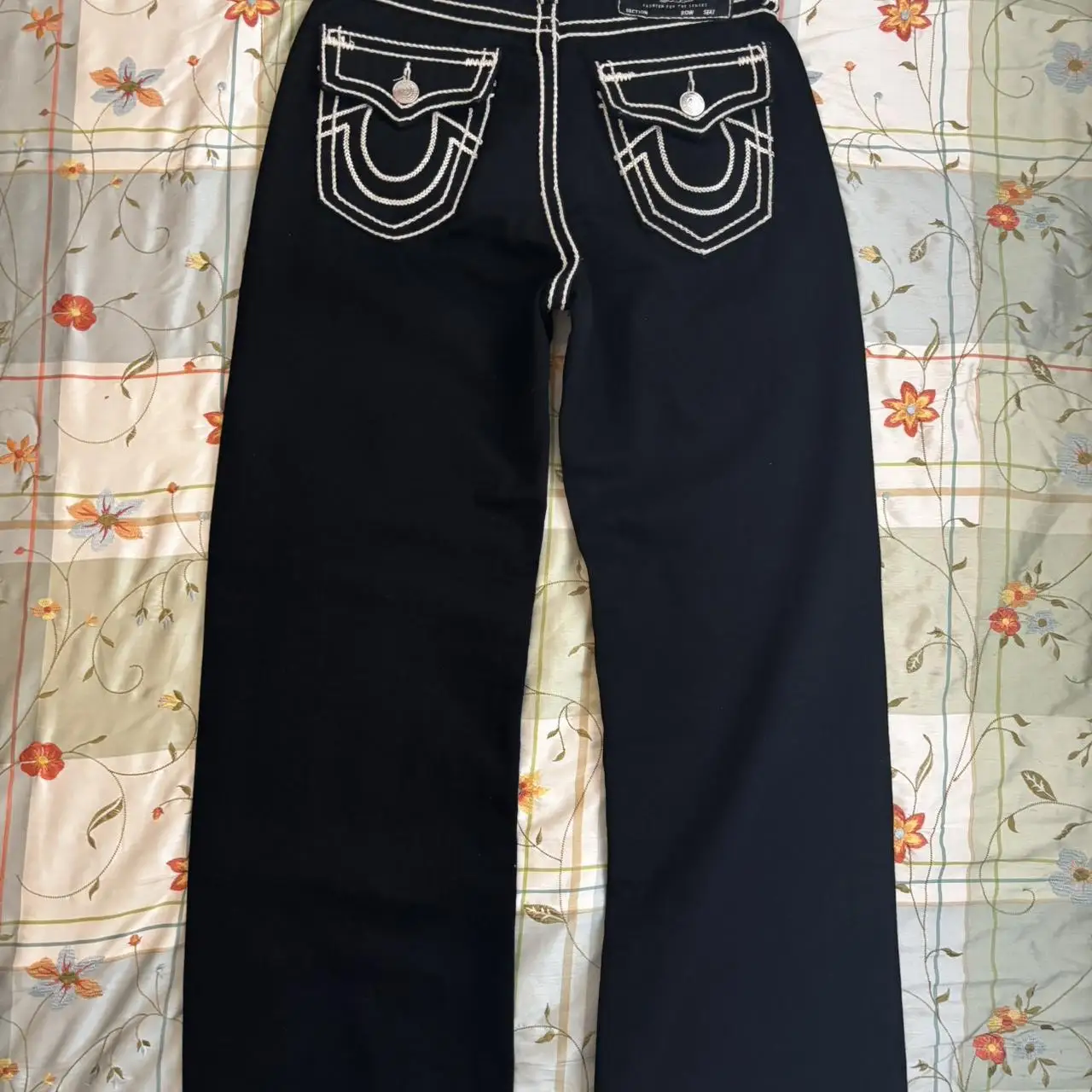 Y2k anni 2000 Buddha Red Robins Jeans High Street Denim Pantaloni Jeans a gamba larga Vintage Vita alta Dritto Harajuku 2000s Abbigliamento uomo