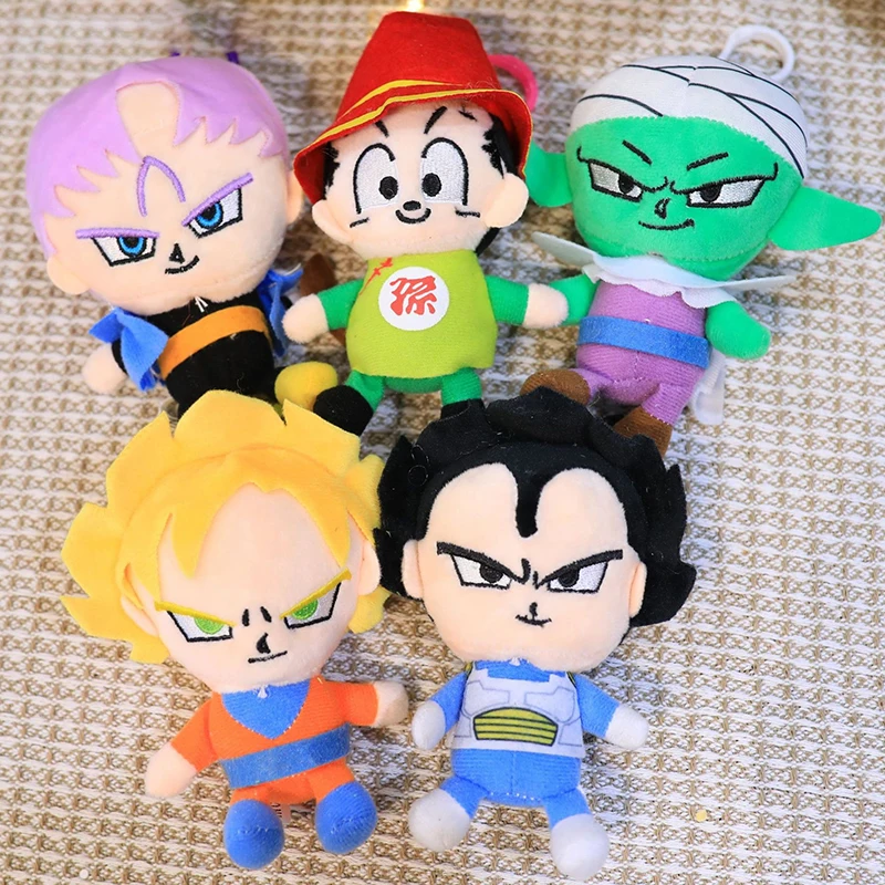 

10cm Dragon Ball Series Vegeta Trunks Son Gohan Action Figures Blind Box Plush Claw Doll Collection Pendant Doll Surprise Gift