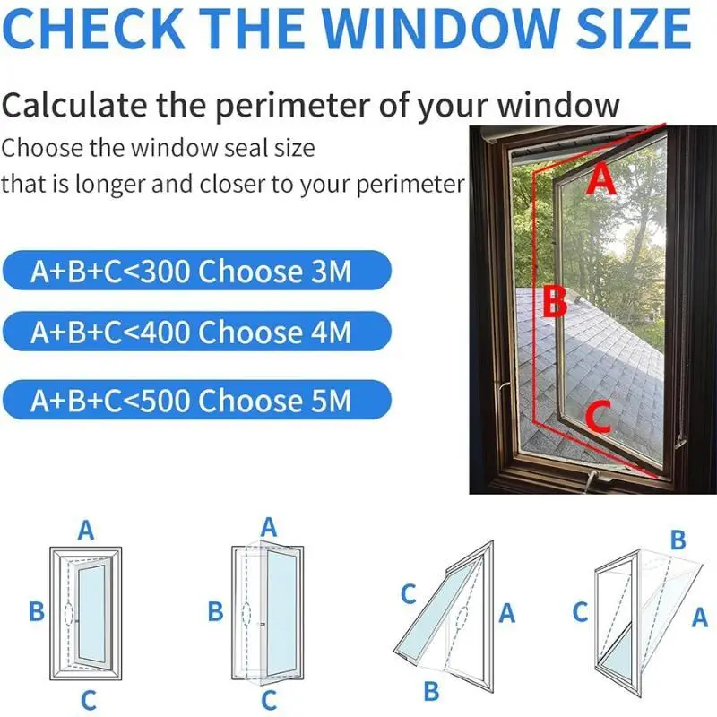 Universal Waterproof Window Seal For Portable Air Conditioner Tilt Tilt Window Adjustable Air Conditioner Accessories
