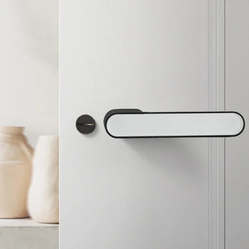 

Lock Indoor Bedroom Magnetic Mute Room Door Household White Ecological Door Modern Wooden Door