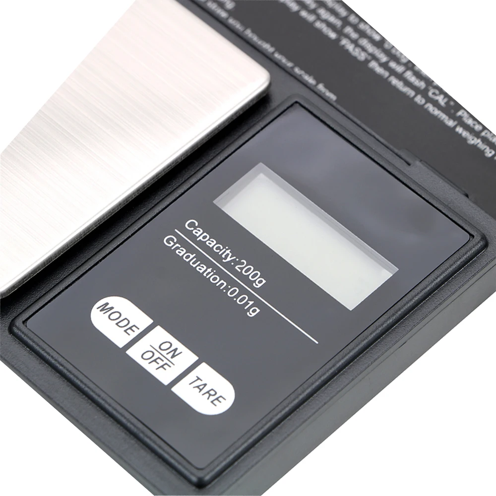 Tragbare Schmuckwaage 1000g/0,1g, 200g/0,01g, 500g/0,01g - Digitale Gold-Grammwaage für Präzisionsmessungen (Batterie nicht enthalten) – Detail 4