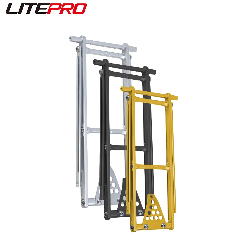 Litepro Portable Luggage Carrier Shelf Aluminum Alloy Tail Shelf Holder For Brompton Bicycle Foldable Rear Cargo Rack