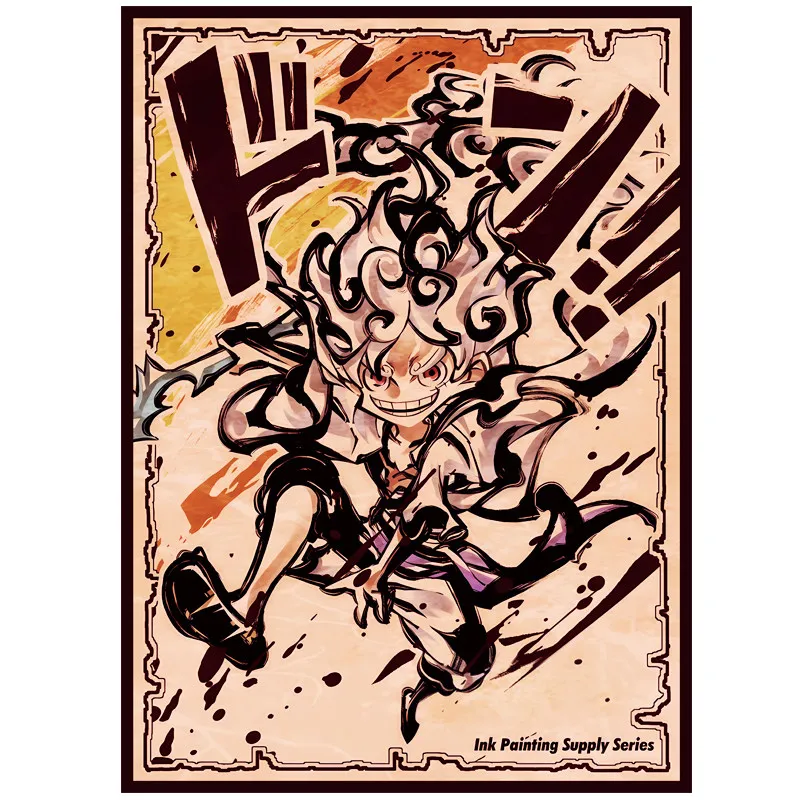 

Набор из 60 защитных чехлов для карт One Piece Nika Monkey D. Luffy (OPCG, PTCG), коллекционные аниме-карты, защитные обложки, подарок, игрушка, 66*91 мм