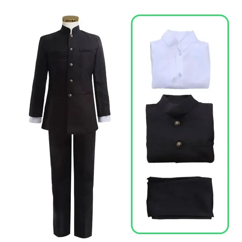 Cosplay anime Mob Psycho 100 Mobu Saiko hykageyama shicostume black gakuran suits top pants for Halloween mn51