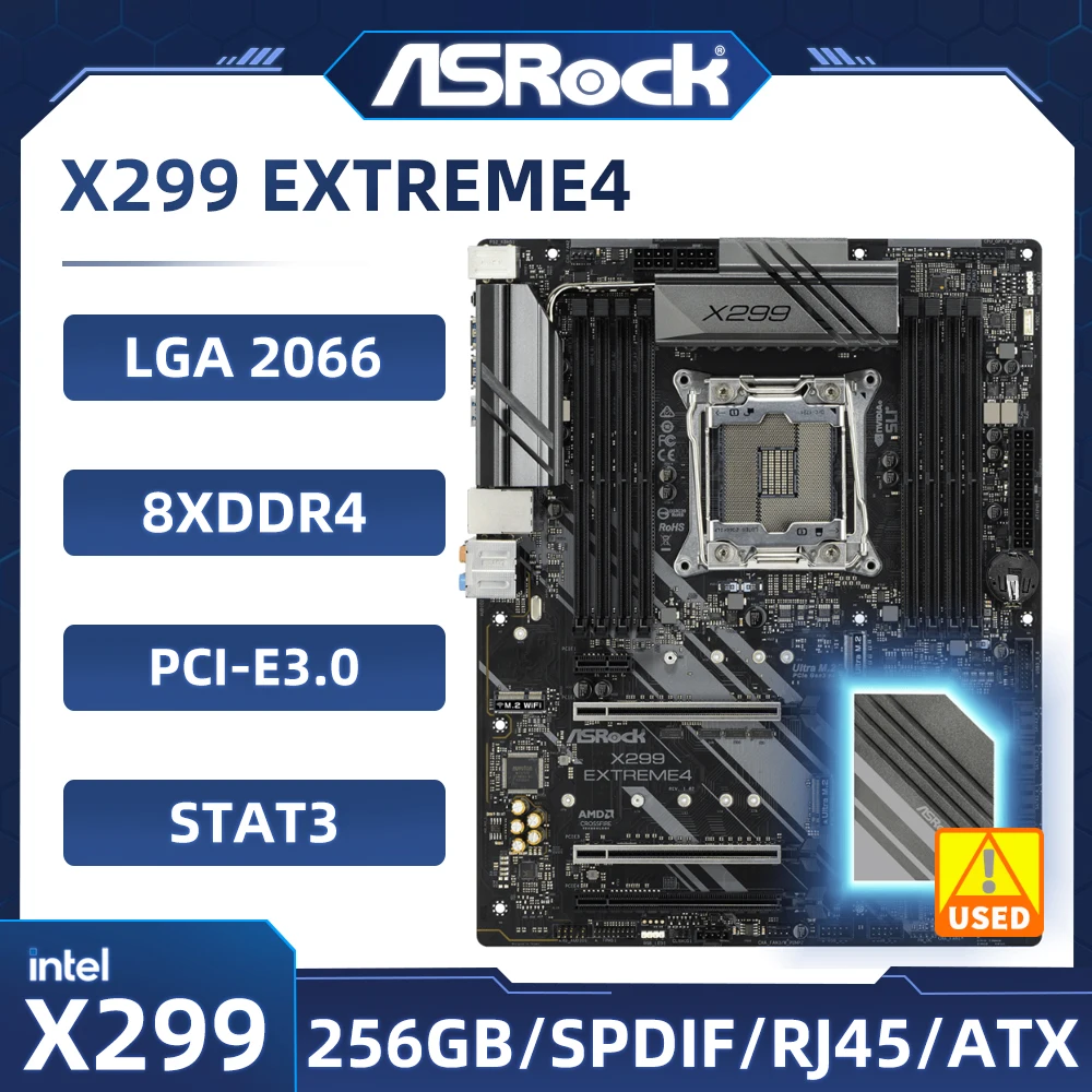 ASRock X299 Motherboard X299 Extreme4 LGA 2066 DDR4 256 GB unterstützt 9900 10940 7940 7820 10920 9940 7740 9820 CPU M.2 ATX