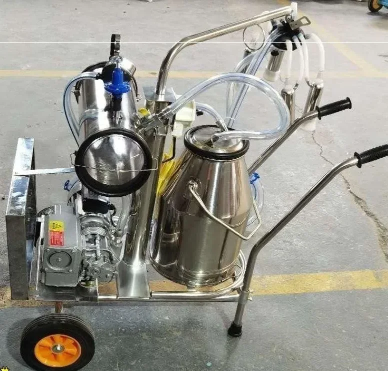 Multifunctional Manual Milking Machine For Cow Goat Dairy Farm Shake Power Equipment Multifunction 10L Vacuum Type Automatic