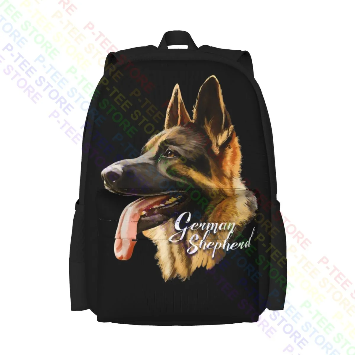 German Shepherd Sharp Dog Large Capacity Backpack Cute Shoe Bag Eco Friendly Large Capacity