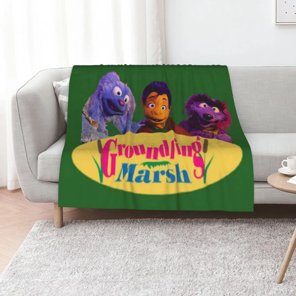 

Groundling Marsh Throw Blanket Plaid Personalized Gift for babies anime Blankets