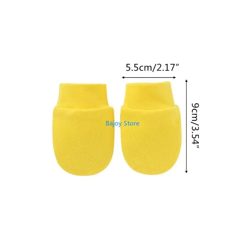 63 keine Kratzerhand -Socken Neugeborene liefert Baby Anti Kratzer weiche Baumwollhandschuhe
