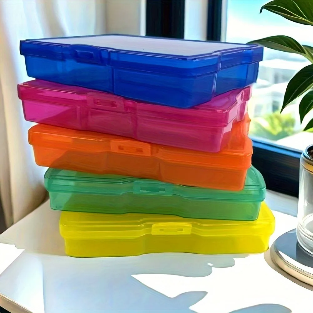 5/8PC Colorful Multifunctional Storage Box, Drawer Storage Box, Photo Storage Box Craft Supplies Storage Box Office School Craft