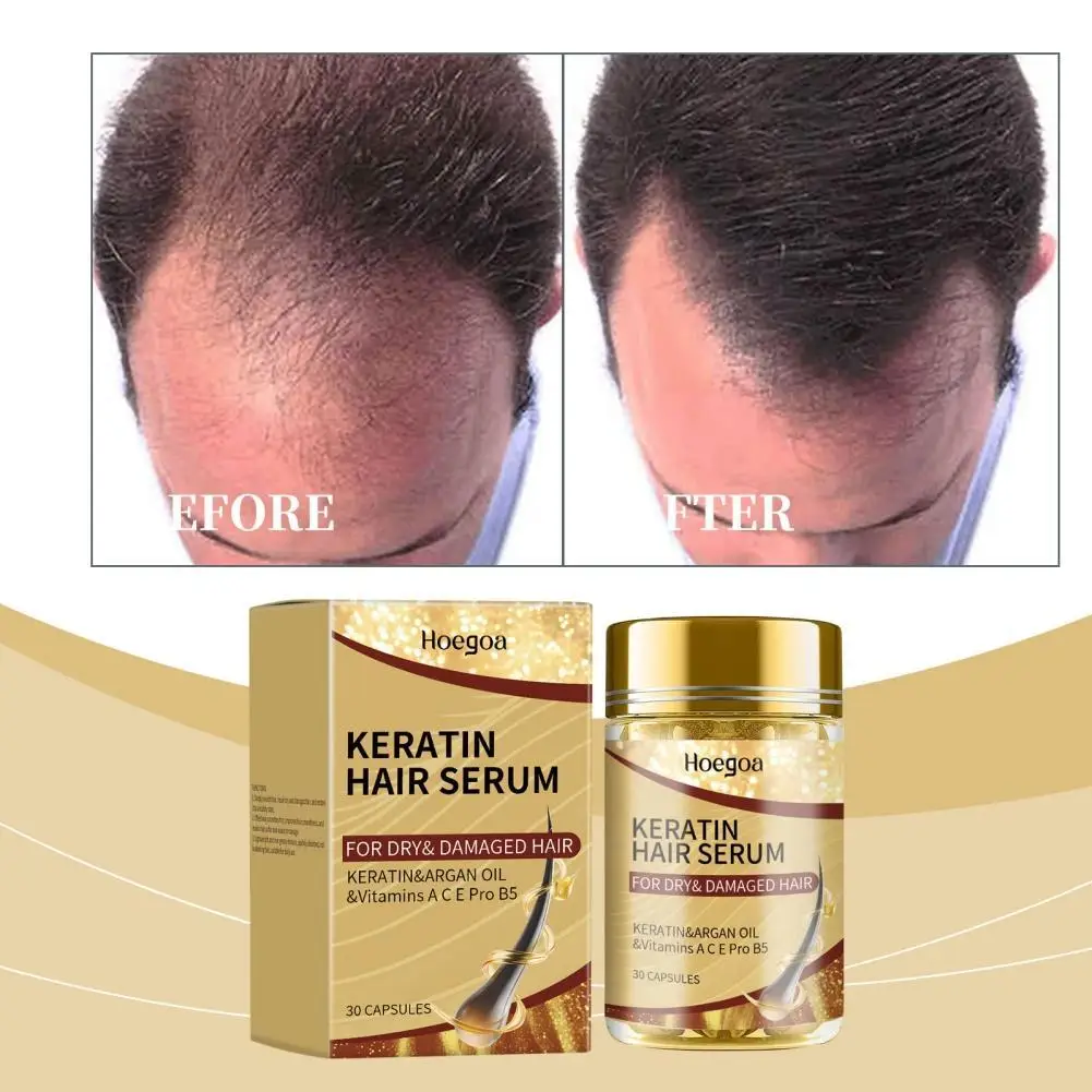 

Keratin Hair Capsules Treatments For Damaged Hair Argan Oil Protein Nourishing Smoothing Moisturizing Vitamin Hair Care Essence