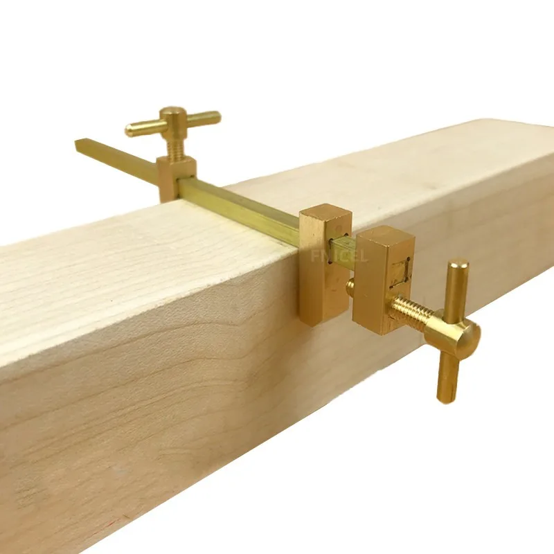 Woodworking Fixture Carpentry Copper F Clip ,Panel Sub Clamp for Wood Splicing, Bonding and Fixing Diy Auxiliary Tools
