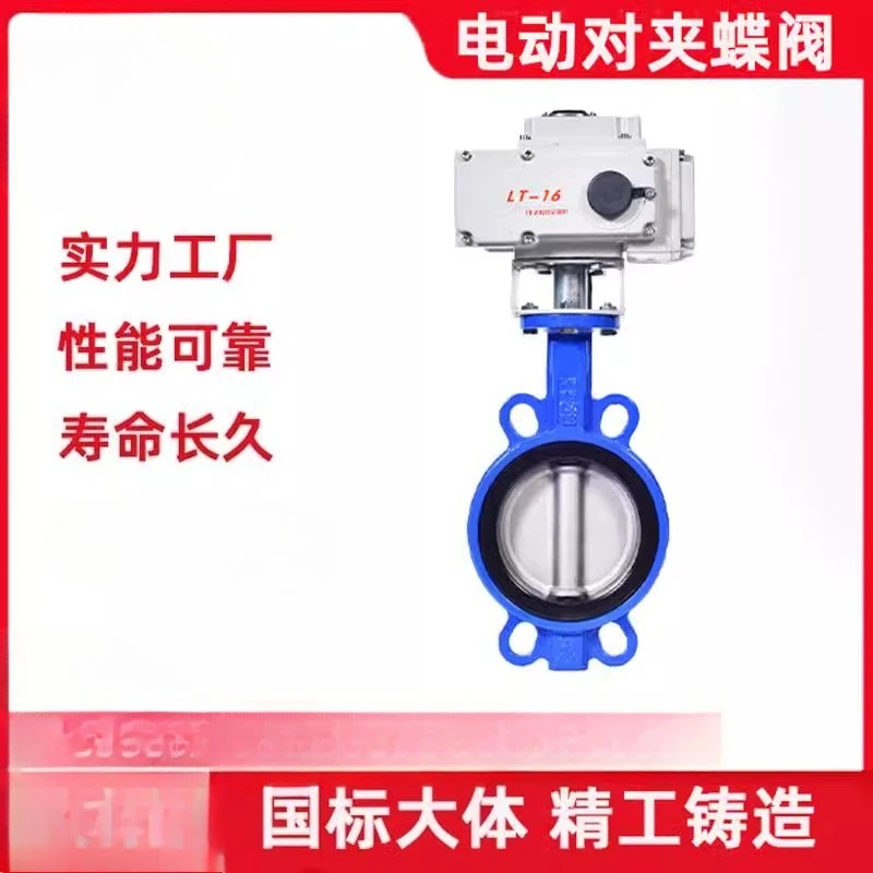 

Electric Wafer Butterfly Valve D971X-10/16 Ductile Iron PTFE Seal 304 Stainless Steel 220V380V