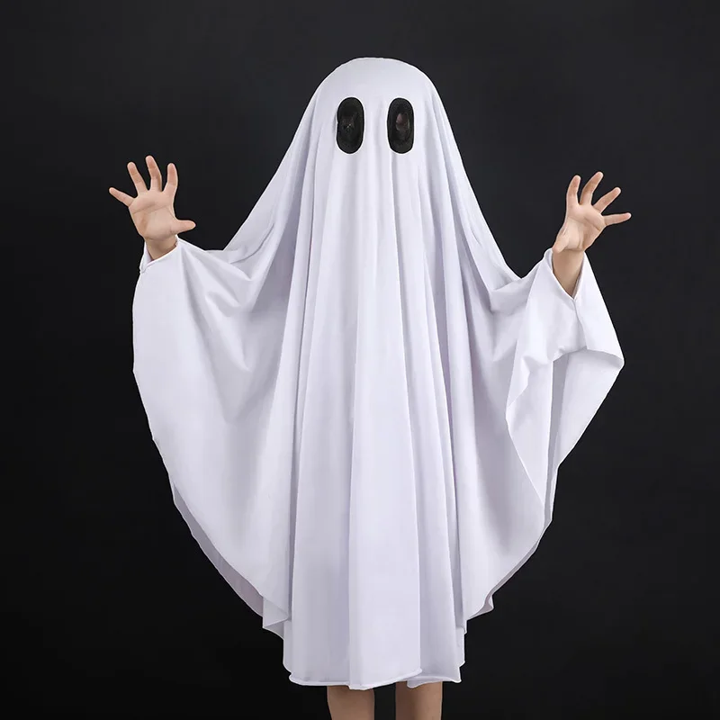 Kids Halloween Cosplay Ghost Cloak Costumes Anime No Face Role Play Carnival Dress Up Outfit Party Horror Elf Disfraz Hombre