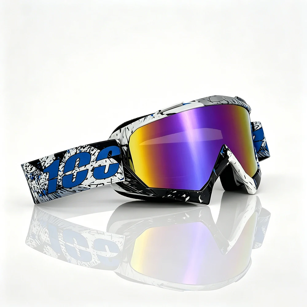 ATV-Brille Dirt Bike Motorrad Motocross MX Reitbrille UV400 Staubdichte Rennbrille Skibrille für Männer Frauen Jugendliche Kinder – Detail 12