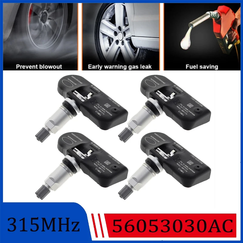 

56053030AC 56053030AB Tire Pressure Sensor For 2007-2011 Chrysler Aspen Crossfire Pacifica Sebring CHRYSLER 200 300 Black TPMS
