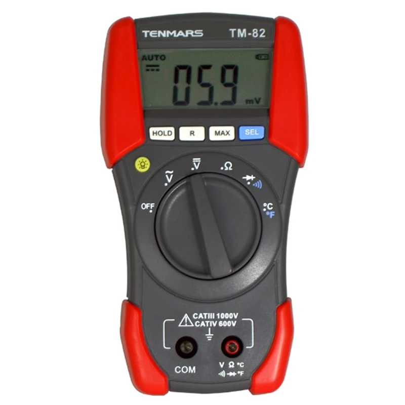 TM-82 Fast Shipping CAT IV 600V LCD Backlit Display with Maximum Reading Of 1999 Digital Multimeter