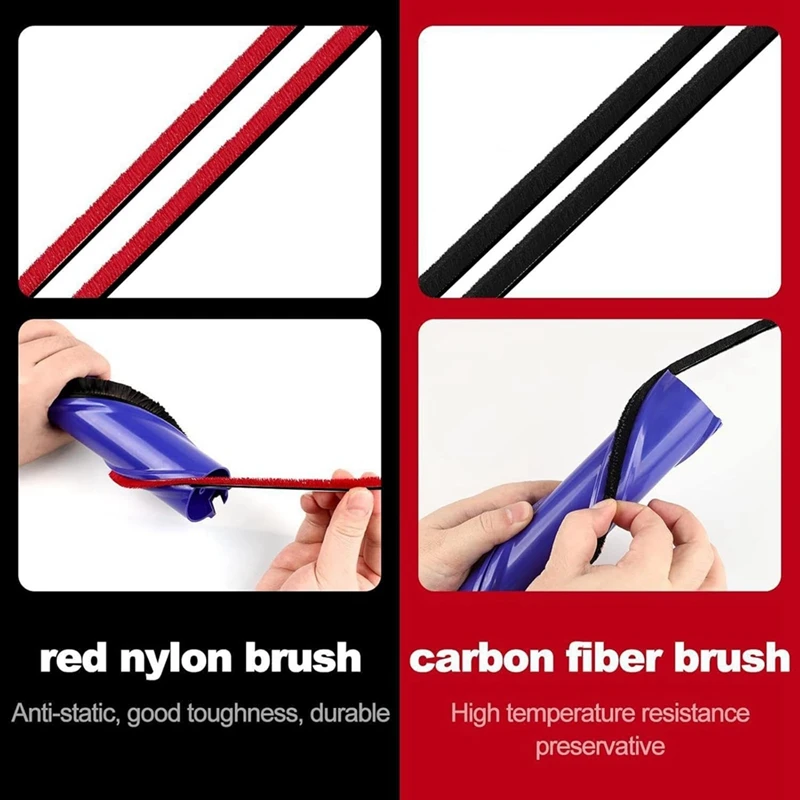 4 Pack Rolling Brush Plush Strips For Dyson V6 V7 V8 V10 Vacuum Cleaner Accessories Rolling Brush-Strips
