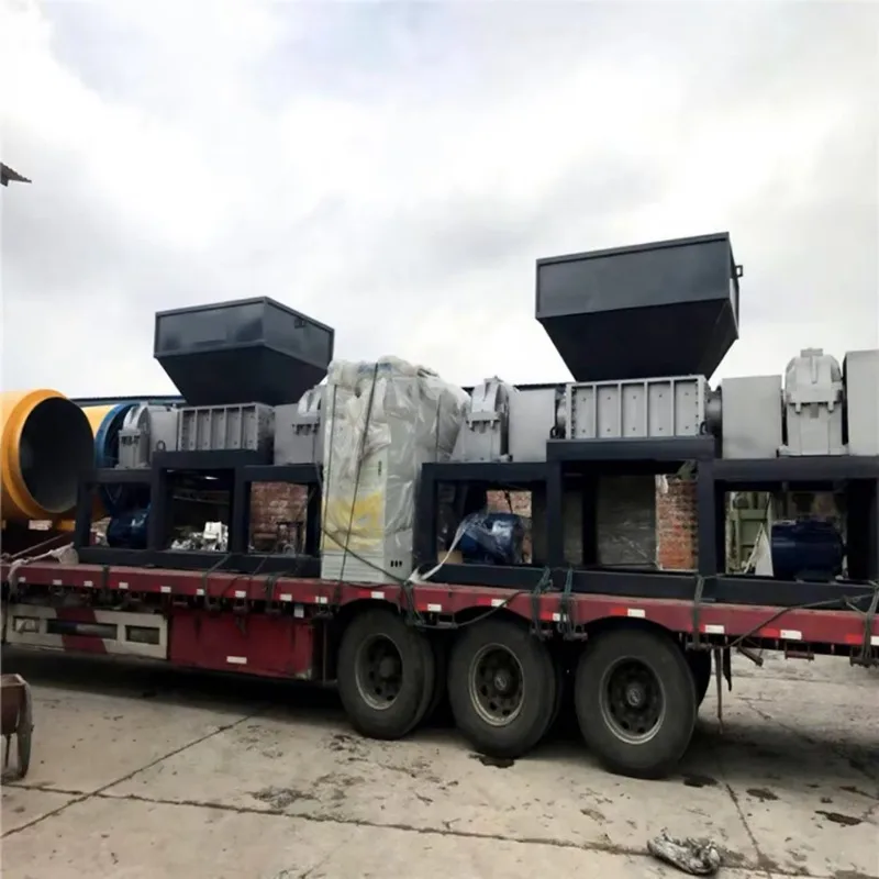 Tire Shredder Rubber Tire Recycling & Crushing Twin-Shaft Tire shredder Machine Crushed Plastic Machine For Recycling